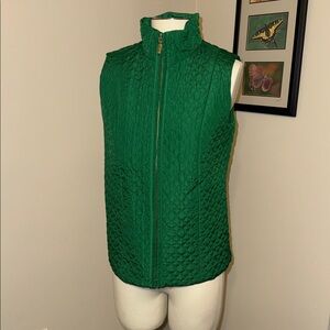 NWT Charter Club Emerald Green Quilted Women's Vest size Medium